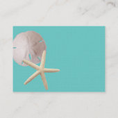 Aqua Ocean and Lace Small Insert Card (Rückseite)