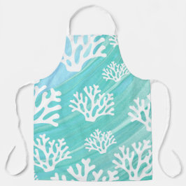 Aqua Ocean Coral Meereswelt Schürze