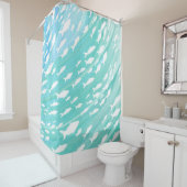 Aqua Ocean Fish Beachy Muster Duschvorhang (Beispiel)