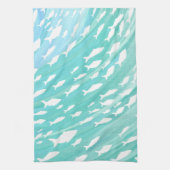 Aqua Ocean Fish Nautical Geschirrtuch (Vertikal)