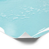 AQUA OCEAN FOTO MIT RUMI QUOTE POSTER (Ecke)