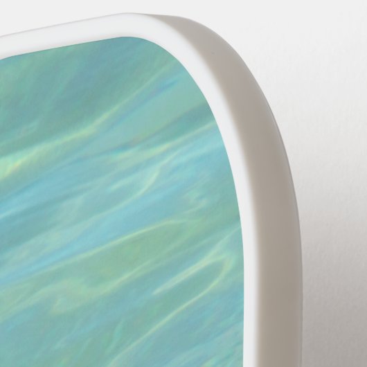 Aqua Ocean Sternexplosion Coastal Vibes Pickleball Schläger (Linke Seite)