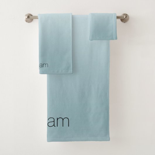 Aqua Ombre Badhandtuch Set (Insitu)