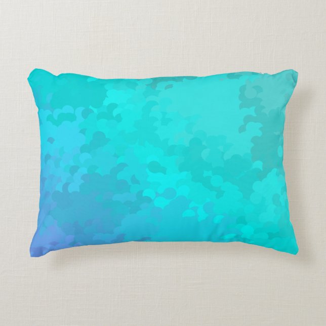 Aqua Ombre Dekokissen (Vorderseite)