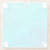 Aqua Ombre Glasuntersetzer (Rückseite)