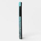Aqua Ombre Glitzer Case-Mate iPhone Hülle (Hinten/Links)