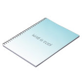 Aqua Ombre Kind ist Cool Notizblock (Linke Seite)