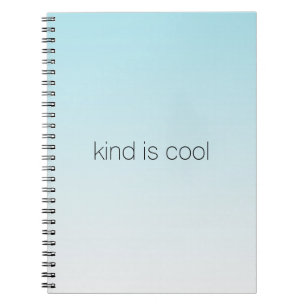 Aqua Ombre Kind ist Cool Notizblock