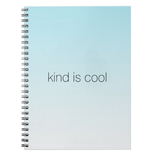 Aqua Ombre Kind ist Cool Notizblock (Vorderseite)