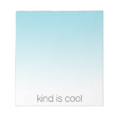 Aqua Ombre Kind ist Cool Notizblock (Vorderseite)