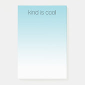 Aqua Ombre Kind ist Cool Post-it Klebezettel (Vorderseite)