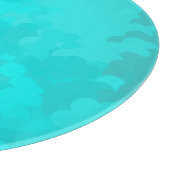 Aqua Ombre Schneidebrett (Ecke)
