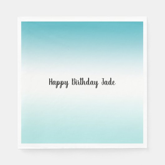 Aqua Ombre Serviette (Vorderseite)