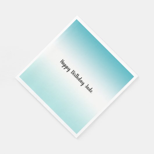 Aqua Ombre Serviette (Ecke)