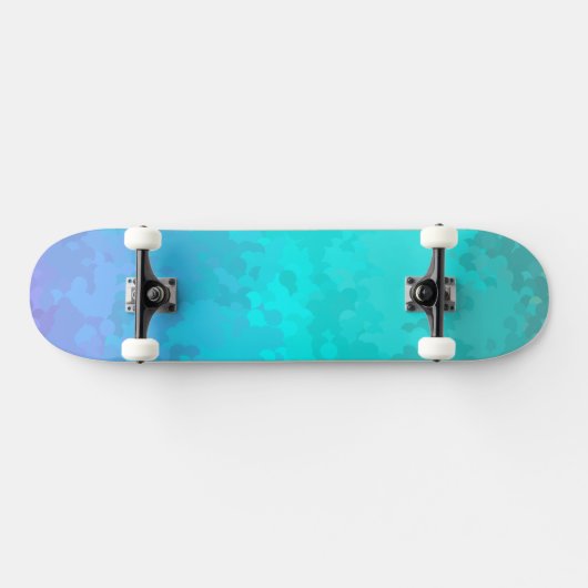 Aqua Ombre Skateboard (Horizontal)