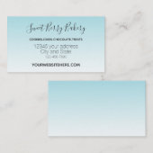 Aqua Ombre Visitenkarte (Vorne/Hinten)