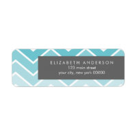 Aqua Ombre Zig Zag Zickzack Muster