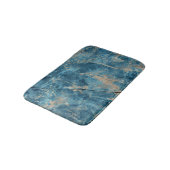 Aqua Onyx Marmor: Hochauflösendes Design. Badematte (Schrägansicht)