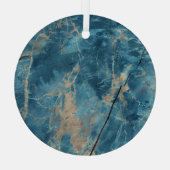 Aqua Onyx Marmor: Hochauflösendes Design. Ornament Aus Glas (Rückseite)