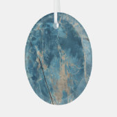 Aqua Onyx Marmor: Hochauflösendes Design. Ornament Aus Glas (Vorderseite links)