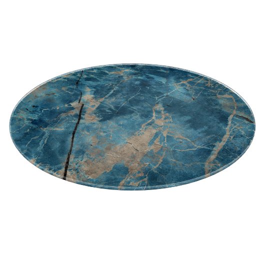Aqua Onyx Marmor: Hochauflösendes Design. Schneidebrett (Ecke)
