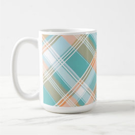 AQUA ORANGE BEIGE WEISS OSTER KARO KAFFEETASSE