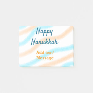 Aqua orange glückliche Hanukkah hinzufügen Name Te Post-it Klebezettel