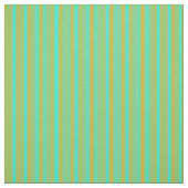 Aqua & Orange Linde Muster Stoff (Muster)