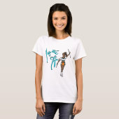 Aqua Orange Twirl Girl T - Shirt (Vorne ganz)