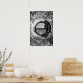 "Aqua Orb Gray" JTG Art Posters Poster (Küche)