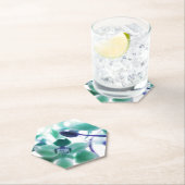 Aqua Orchid Print Paper Untersetzer (Vor Ort)