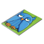 Aqua Owl Green 2 Notebook Notizblock (Linke Seite)