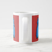 Aqua Owl Red Jumbo Tasse (Rückseite)
