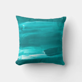 Aqua Paint Stroke Kissen