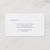 Aqua Painting Textured Distress Business Cards Terminkarte (Rückseite)