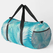 Aqua Palm Fronds Travel Duffel Bag Duffle Bag (Rechte Ecke)