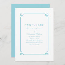 Aqua Paradise Deko Chic Save the Date einladen