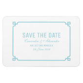 Aqua Paradise Deko Chic Save the Date Magnet (Horizontal)
