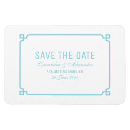 Aqua Paradise Deko Chic Save the Date Magnet