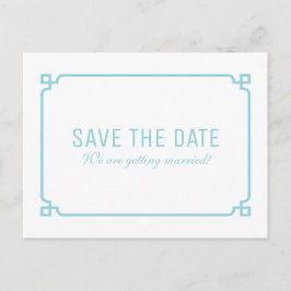 Aqua Paradise Deko Chic Save the Date Postkarte