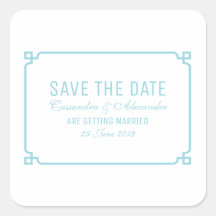 Aqua Paradise Deko Chic Save the Date