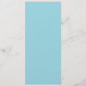 Aqua Paradise Deko Chic Wedding Menu Menükarte (Rückseite)