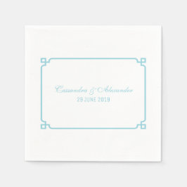 Aqua Paradise Deko Chic Wedding Serviette
