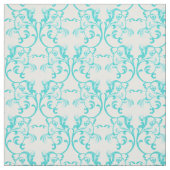 Aqua Parisian Damask Muster Fabric Stoff (Muster)