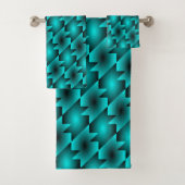AQUA PATTERN DESIGN BADHANDTUCH SET (Insitu)