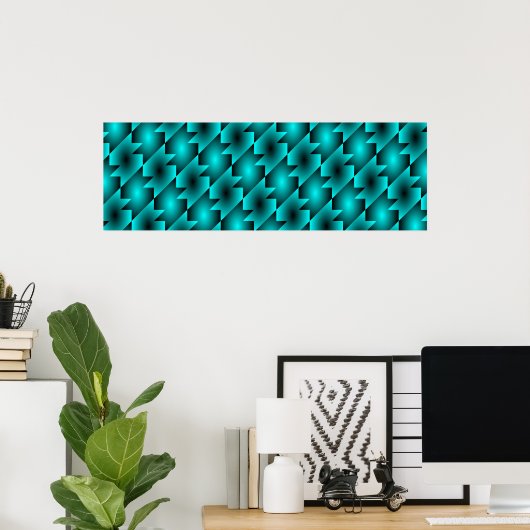 AQUA PATTERN DESIGN POSTER (Heimbüro)