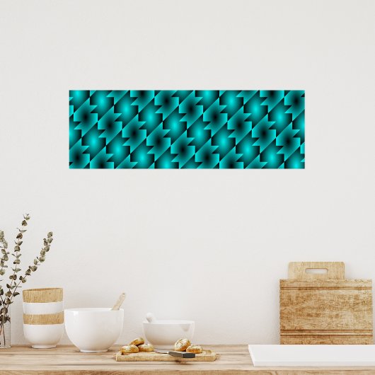 AQUA PATTERN DESIGN POSTER (Küche)