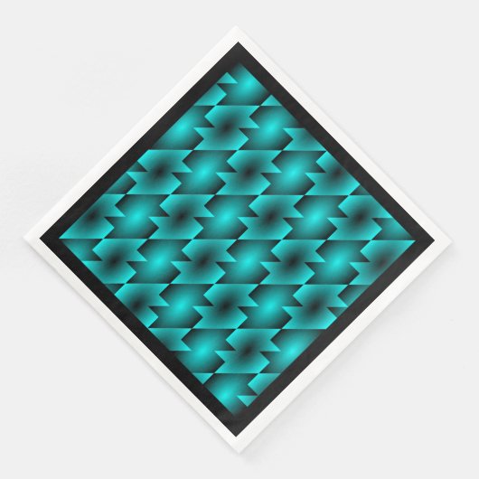 AQUA PATTERN DESIGN SERVIETTE (Ecke)