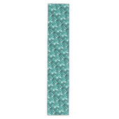 Aqua Pattern Table Runner Mittelgroßer Tischläufer (Vorderseite)