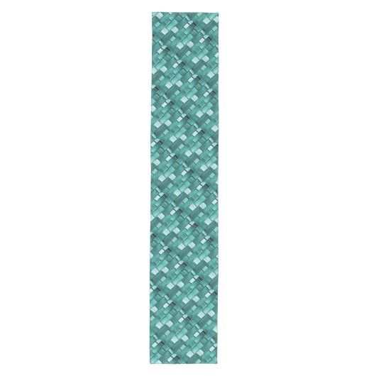 Aqua Pattern Table Runner Mittelgroßer Tischläufer (Vorderseite)